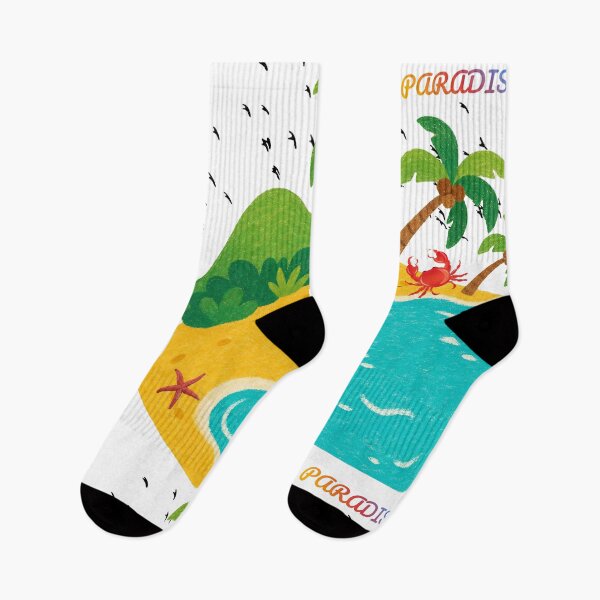 Item preview, Tropical Paradise Island with Crab. designed and sold by Kuevitaglowshop.