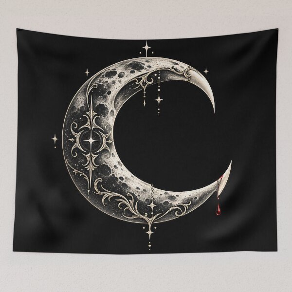 Item preview, Crimson Fanged Moon designed and sold by NF Designs Studio DTF.