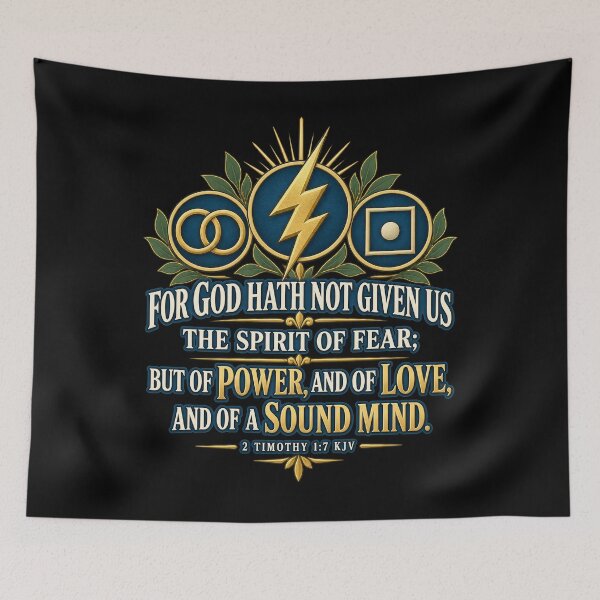 Item preview, 2 Timothy 1:7 Power Love Sound Mind designed and sold by ChristianLife.