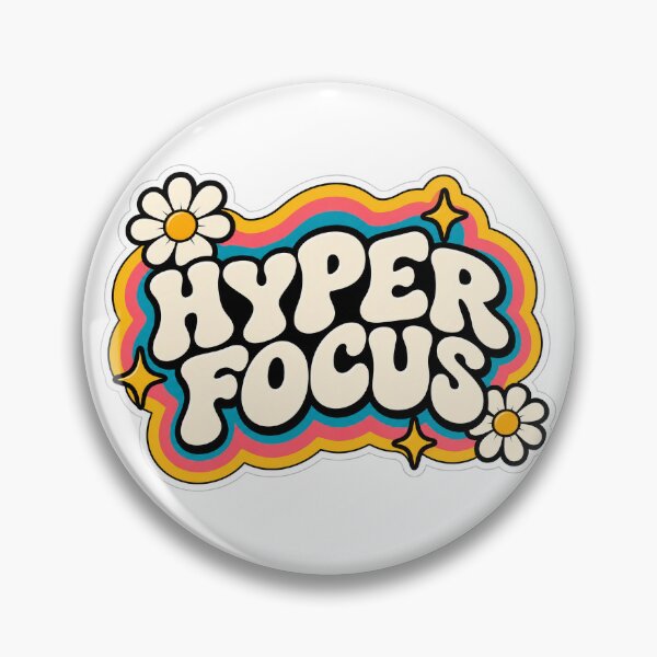 Item preview, Hyperfocus Retro Motivational Sticker - Colorful Focus and Productivity Design designed and sold by mryan78.