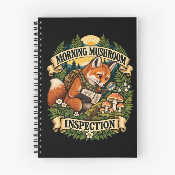 Item preview, Morning Mushroom Inspection - Clever Fox designed and sold by Good Mood Foundry.