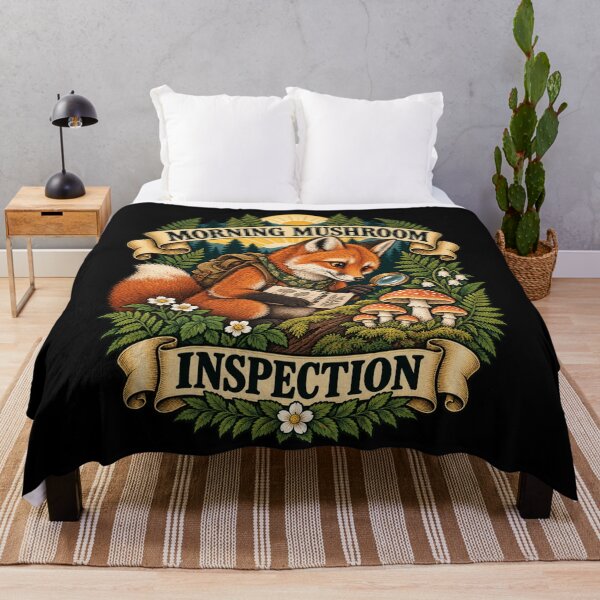 Item preview, Morning Mushroom Inspection - Clever Fox designed and sold by Good Mood Foundry.