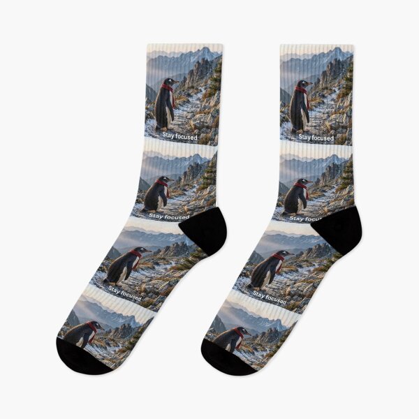 Item preview, Stay Focused Penguin designed and sold by Breezes-of-Ida.