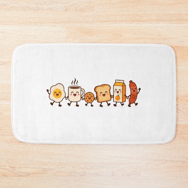 Item preview, Breakfast Food Walking Character Foodie Delight designed and sold by nortowelcomics.