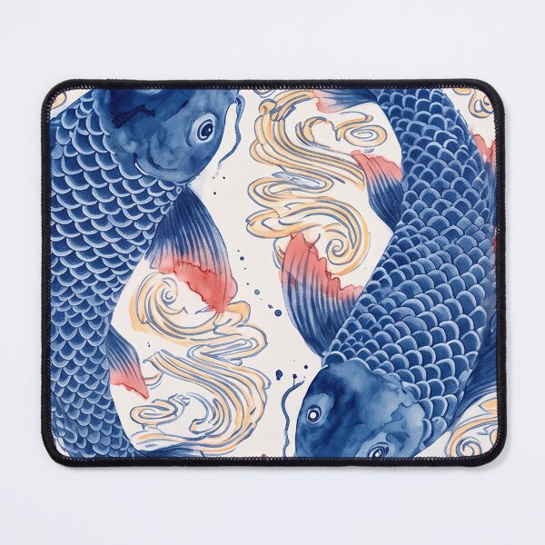 Item preview, Blue Koi Fish Chinoiserie designed and sold by Fani*.