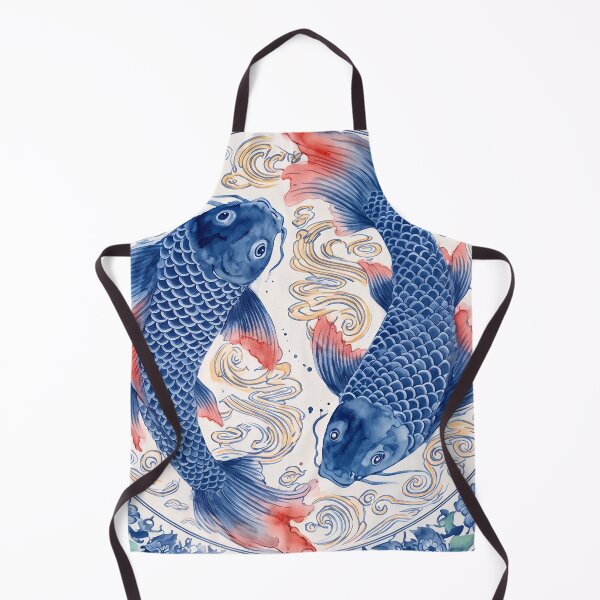 Item preview, Blue Koi Fish Chinoiserie designed and sold by Fani*.