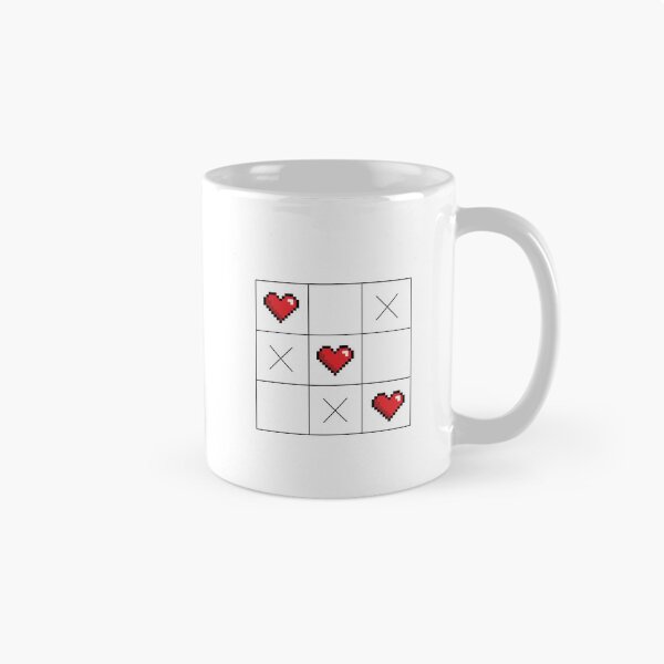 Item preview, Tic Tac Toe Hearts - Pixel Heart Winning Line Gamer Love designed and sold by qfa Originals.