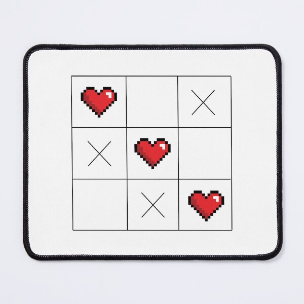 Item preview, Tic Tac Toe Hearts - Pixel Heart Winning Line Gamer Love designed and sold by qfa Originals.