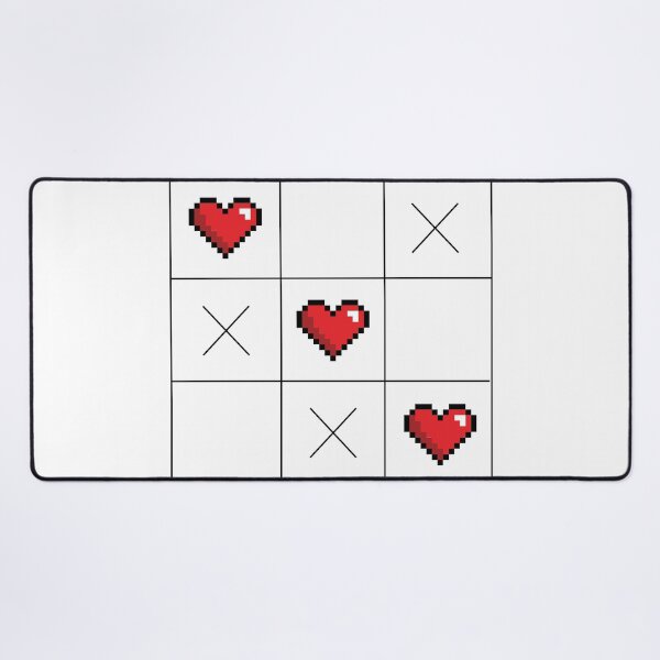 Item preview, Tic Tac Toe Hearts - Pixel Heart Winning Line Gamer Love designed and sold by qfa Originals.