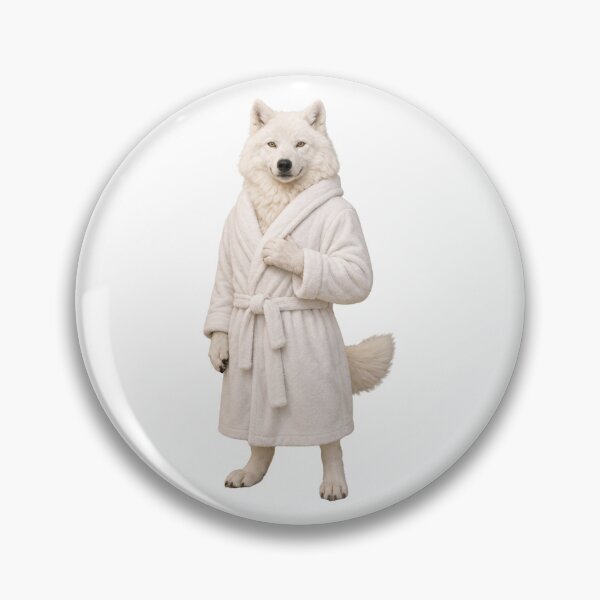 Item preview, Arctic Wolf Fluffy Bathrobe designed and sold by Sillytoe.