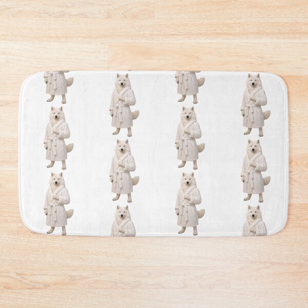 Item preview, Arctic Wolf Fluffy Bathrobe designed and sold by Sillytoe.