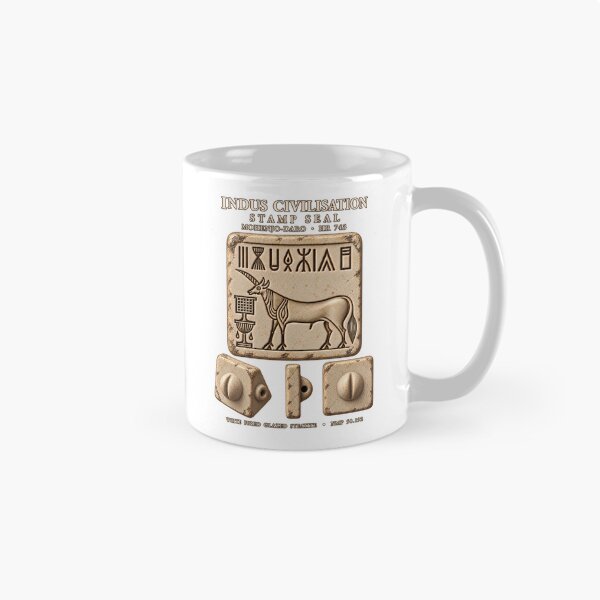 Item preview, Indus Valley Unicorn Seal Harappan Archaeology Art designed and sold by Larkfound Studio.