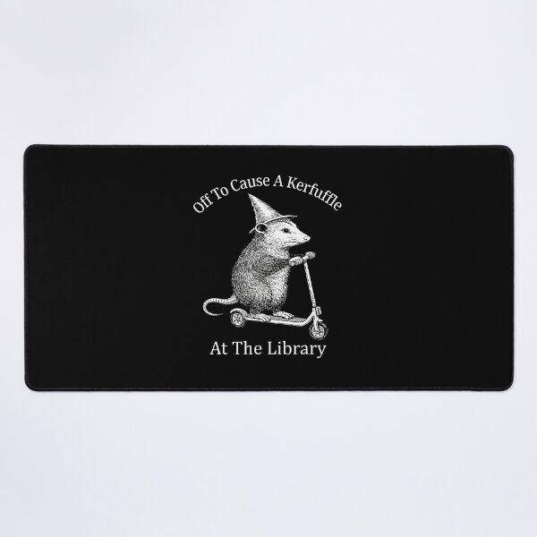Item preview, Off To Cause A Kerfuffle At The Library Opossum Scooter designed and sold by RealestInternet.