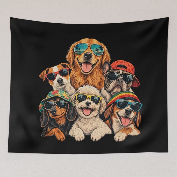 Item preview, dog with sunglasses designed and sold by StudioAyinla.