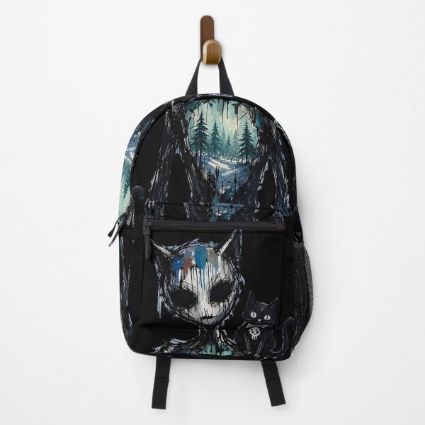 Item preview, Gothic Ink Cat Creature Winter Forest Chest Black Cat Art designed and sold by LujziWorld.