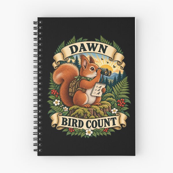 Item preview, Dawn Bird Count - Squirrel Naturalist designed and sold by Good Mood Foundry.