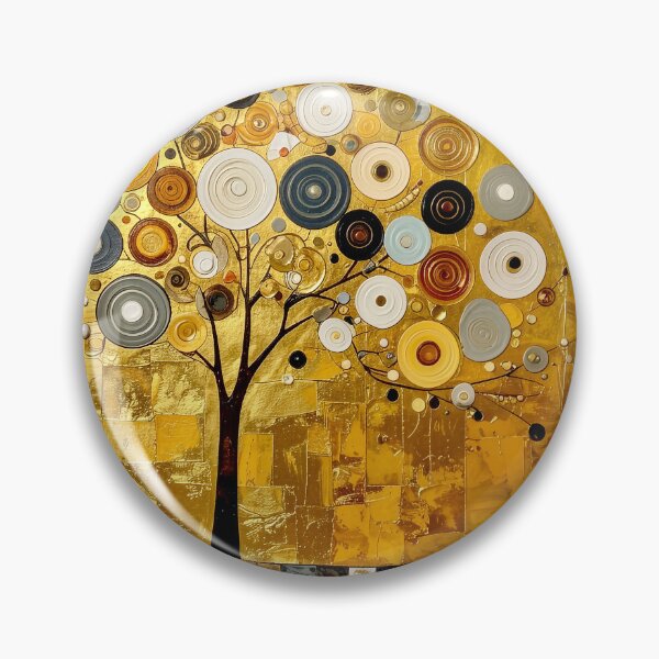 Item preview, Golden Tree of Life in Gustav Klimt Style designed and sold by Vicky Brago-Mitchell®.