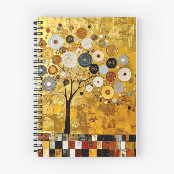 Item preview, Golden Tree of Life in Gustav Klimt Style designed and sold by Vicky Brago-Mitchell®.
