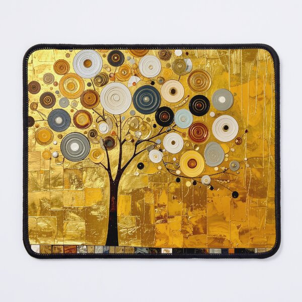 Item preview, Golden Tree of Life in Gustav Klimt Style designed and sold by Vicky Brago-Mitchell®.