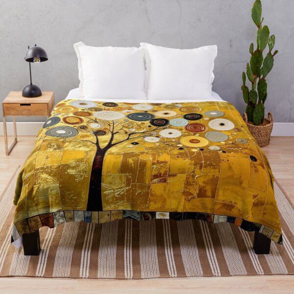 Item preview, Golden Tree of Life in Gustav Klimt Style designed and sold by Vicky Brago-Mitchell®.