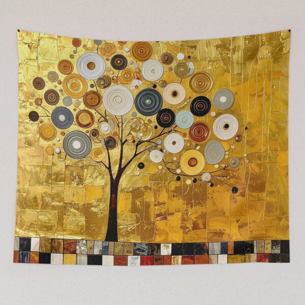 Item preview, Golden Tree of Life in Gustav Klimt Style designed and sold by Vicky Brago-Mitchell®.