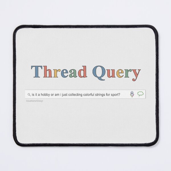 Item preview, Thread Query Colorful Strings - Funny Fiber Arts Search Bar designed and sold by JustAsmahDesign.