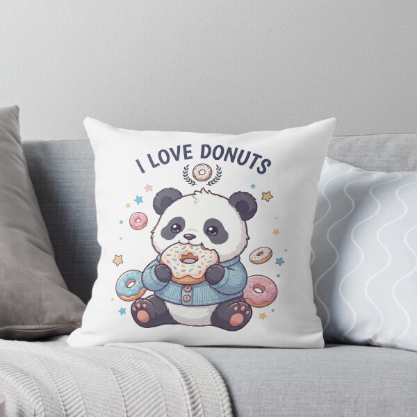 Item preview, Chibi Panda Loves Donuts designed and sold by cobano.