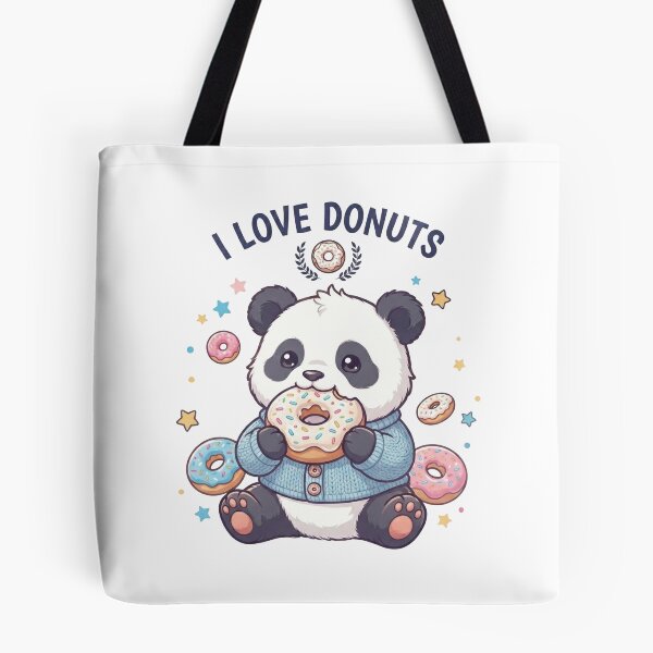Item preview, Chibi Panda Loves Donuts designed and sold by cobano.