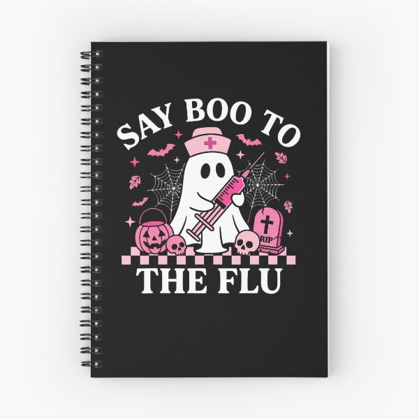 Item preview, Say Boo To The Flu Funny Nurse Ghost Halloween Vaccine designed and sold by RealestInternet.
