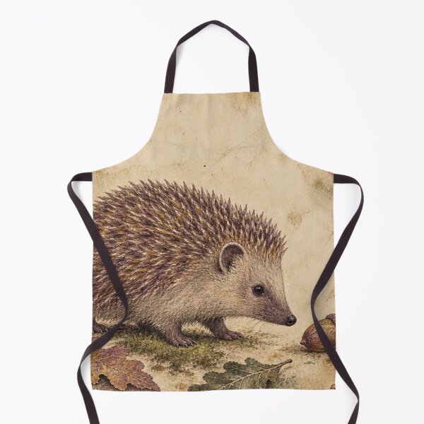 Item preview, Hedgehog and Oak Leaves – Autumn Woodland designed and sold by Noctifolia Field Journal.
