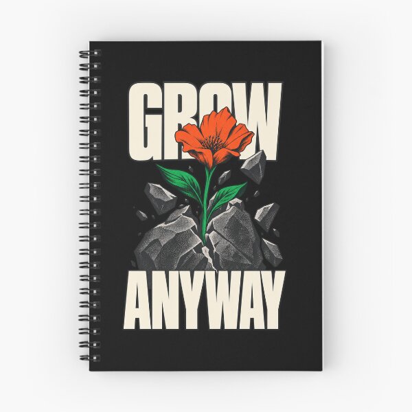 Item preview, Grow Anyway – Wildflower Breaking Through Rock designed and sold by PG Shop Art.