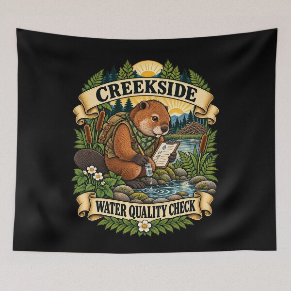 Item preview, Creekside Water Quality Check - Beaver designed and sold by Good Mood Foundry.