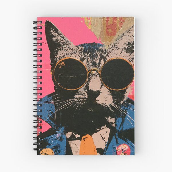 Item preview, Colorful abstract hipster cat with sunglasses designed and sold by dcrc.