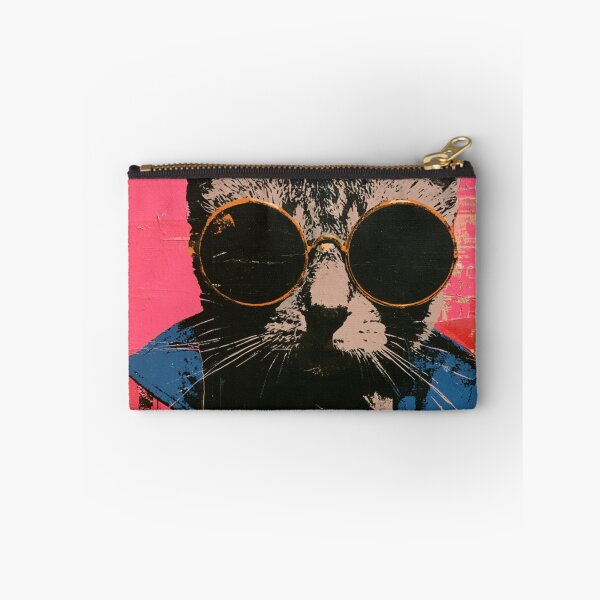 Item preview, Colorful abstract hipster cat with sunglasses designed and sold by dcrc.