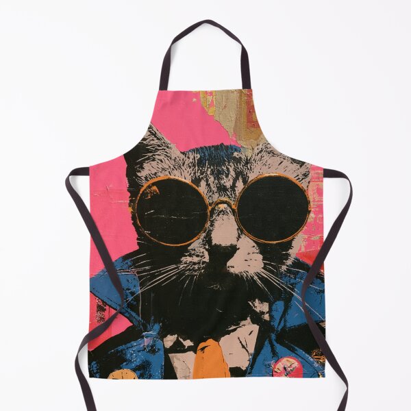 Item preview, Colorful abstract hipster cat with sunglasses designed and sold by dcrc.