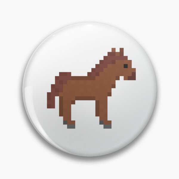 Item preview, Retro 8-Bit Pixel Art Brown Horse designed and sold by wagnerps.