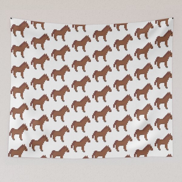 Item preview, Retro 8-Bit Pixel Art Brown Horse designed and sold by wagnerps.