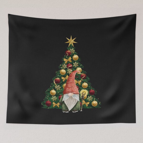 Artikelvorschau, Cute Christmas Tree Gnome entworfen und verkauft von stormk10.