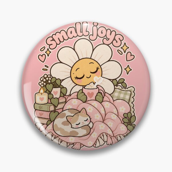 Item preview, Small Joys – Cozy Daisy & Sleeping Cat designed and sold by Daisylazyshopy.