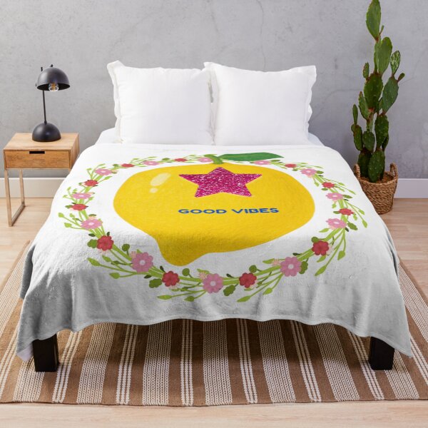 Item preview, Floral Lemon with Fuchsia Star. designed and sold by Kuevitaglowshop.