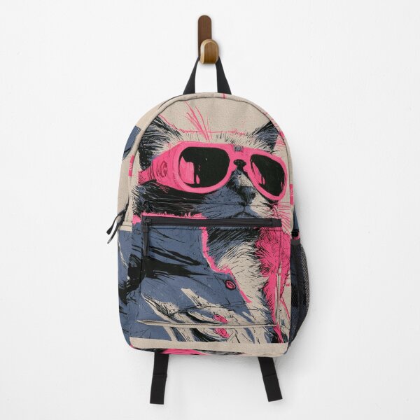 Item preview, Colorful abstract hipster cat with sunglasses designed and sold by dcrc.