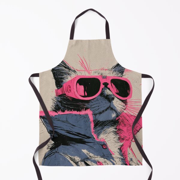 Item preview, Colorful abstract hipster cat with sunglasses designed and sold by dcrc.
