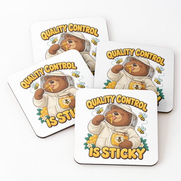 Item preview, Beekeeper Bear Quality Control Is Sticky designed and sold by SAS-Designer.