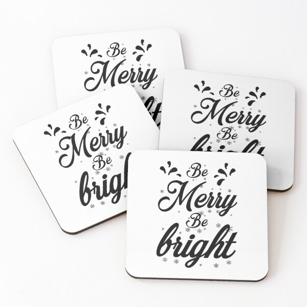 Item preview, Christmas Quote Be Merry Be Bright Festive Holiday Design designed and sold by FuzionRaptor.