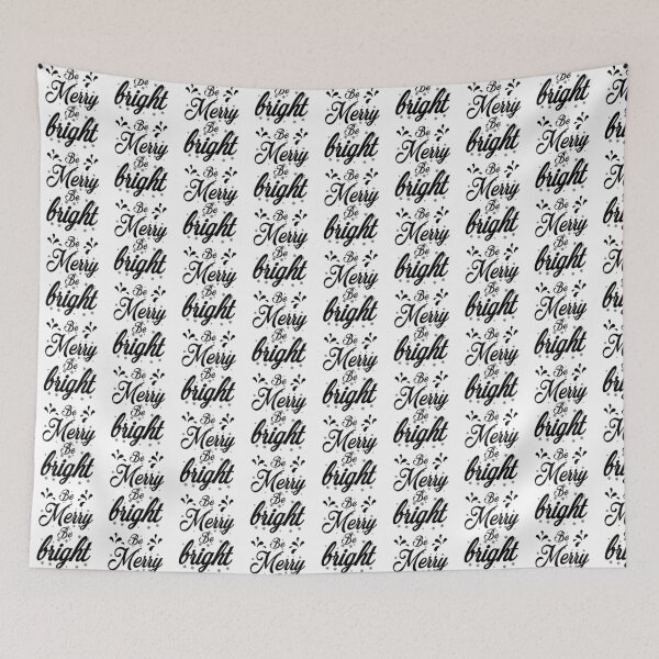 Item preview, Christmas Quote Be Merry Be Bright Festive Holiday Design designed and sold by FuzionRaptor.