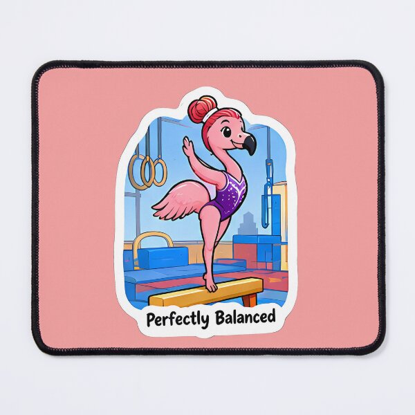 Item preview, Cute Flamingo Gymnast – Perfectly Balanced Gymnastics Gift designed and sold by Isliath.