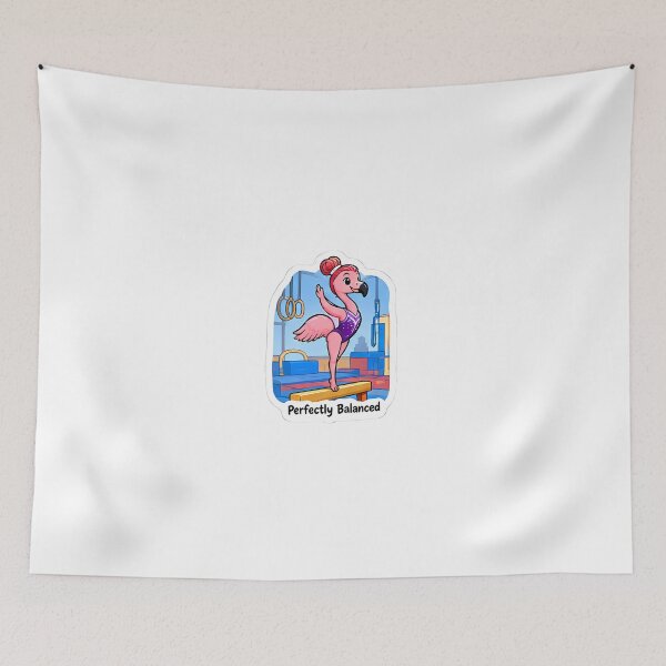 Item preview, Cute Flamingo Gymnast – Perfectly Balanced Gymnastics Gift designed and sold by Isliath.