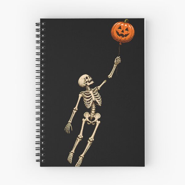 Item preview, Skeleton Pumpkin Balloon Shirt, Funny Halloween Gothic Tee, Spooky Skeleton T-Shirt designed and sold by printshirtart.