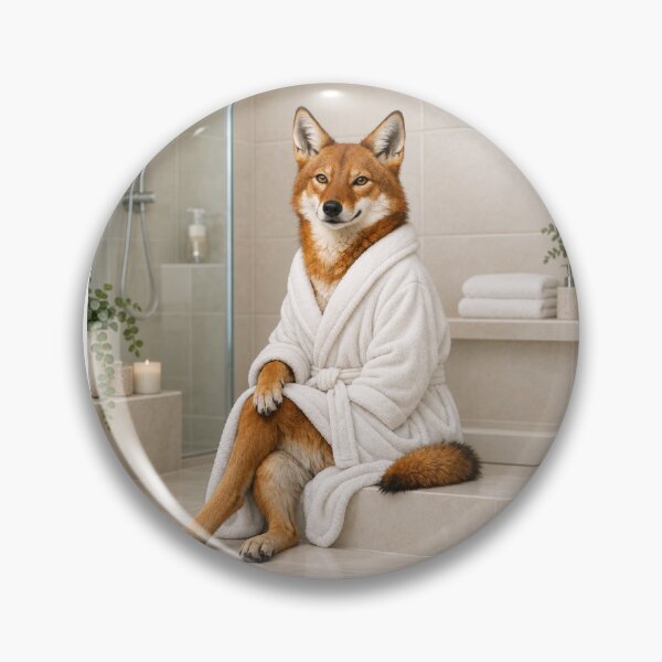 Item preview, Ethiopian Wolf White Bathrobe designed and sold by Sillytoe.