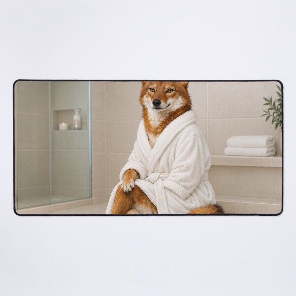 Item preview, Ethiopian Wolf White Bathrobe designed and sold by Sillytoe.